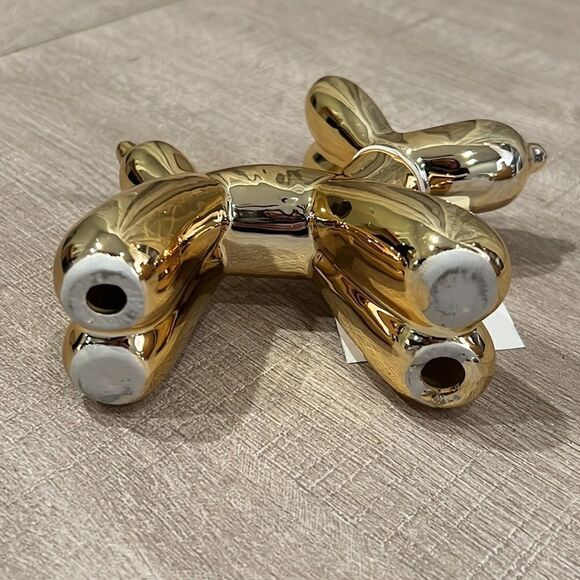 Gold Metallic Small Ballon Dog - Set of 4 - Picture 5 of 8
